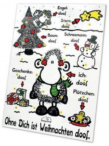 Sheepworld Adventskalender "Ohne Dich ist..."