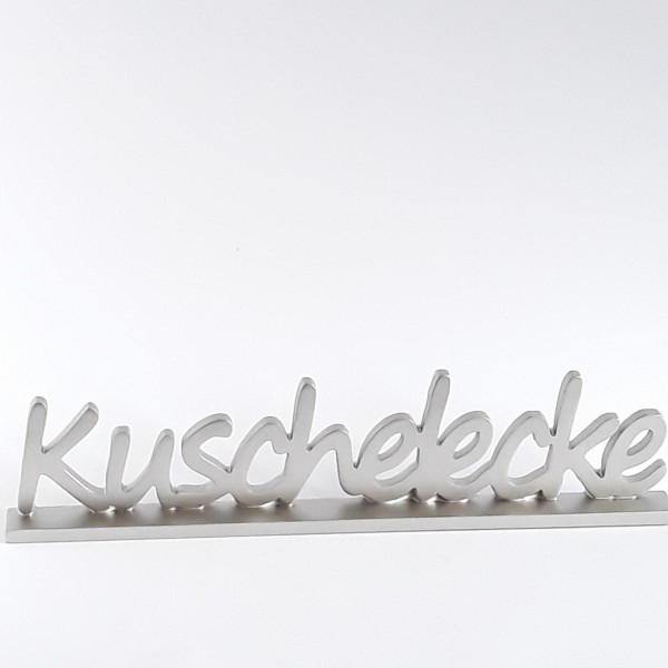 Schriftzug Kuschelecke (silber), Formano