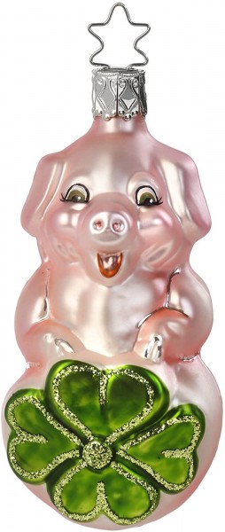 Inge-Glas Glücksschweinchen, 9,5cm