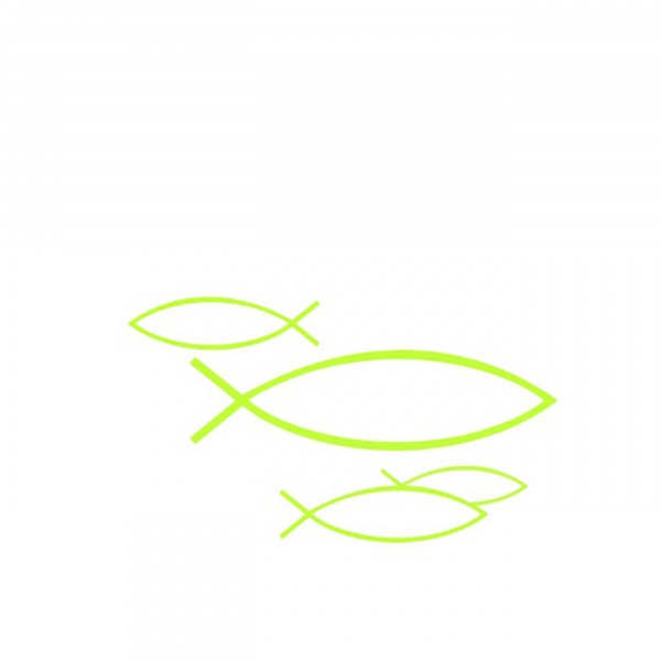 IHR-Serviette Kommunion/Konfirmation PEACEFUL FISH light green