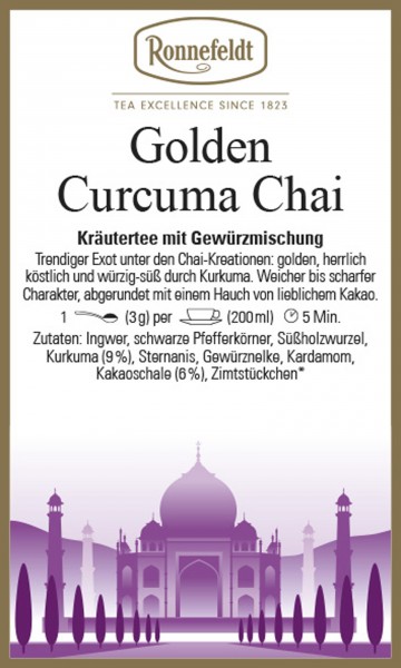 Ronnefeldt - Kräutertee Golden Curcuma Chai - BIO Tee