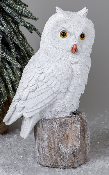 Formano - Eulen-Figur - Owls - Schneeeule, 29cm